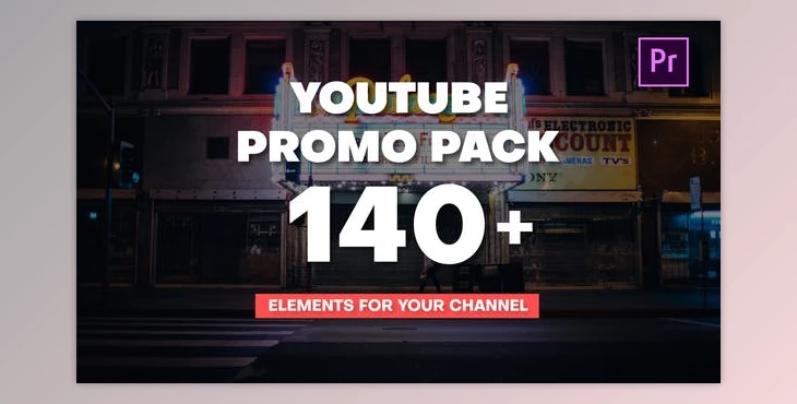 Download YouTube Promo Pack - Mogrt (Videohive 28530663) - PR Project
