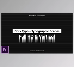 Download Dark Typo - Typographic Scenes (Videohive 25727642) - PR Project