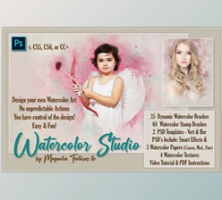 Download Watercolor Studio CreativeMarket-5890487 (JPG, PDF, PSD, ABR)