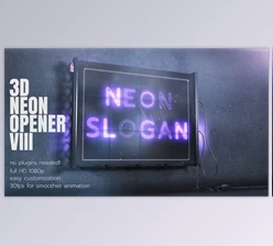 3D Neon Opener 3 (Videohive 27761343)