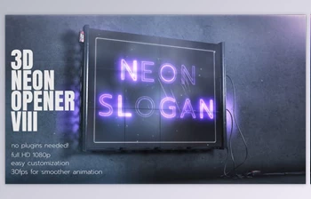 <span class='badge badge-warning'>3D</span> Neon Opener 3 (Videohive 27761343)