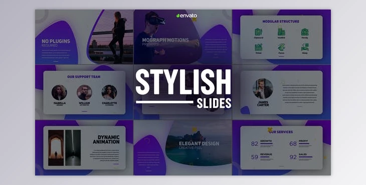 Download Stylish Slides (Videohive 23193762) - AE Project