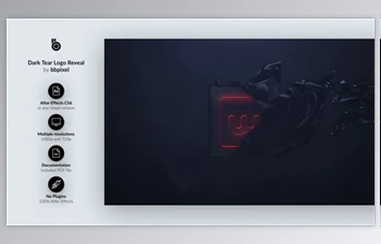 Download Dark <span class='badge badge-warning'>Tear</span> Logo Reveal (Videohive 24730078) - AE Project