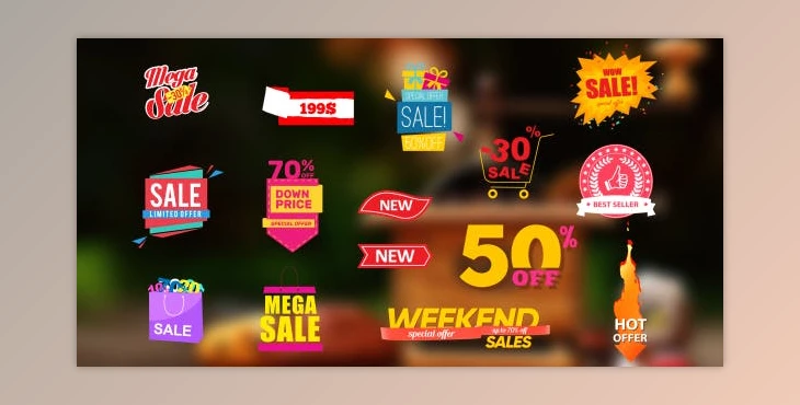 Download Sales Labels 2 (Videohive 19423493) - AE Project