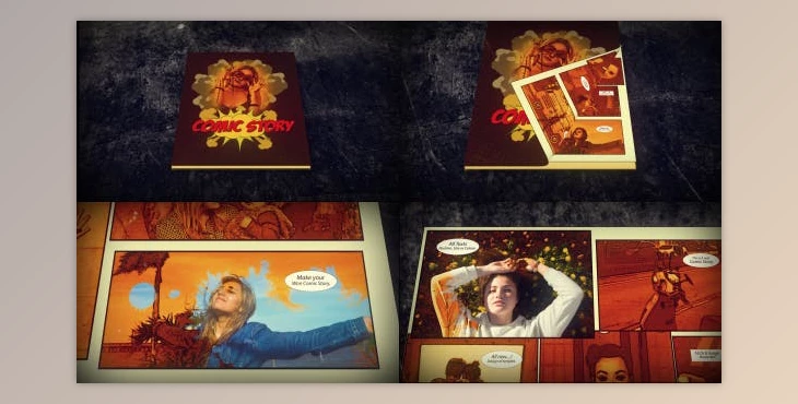 Download Comic Slideshow (Videohive 20057261) - AE Project