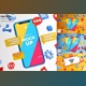 GraphicRiver Social Media Icons Smartphone Mockup Pack