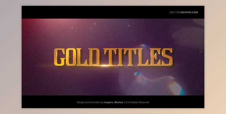 Download Gold Titles - Epical Trailer (Videohive 30482273) - AE Project