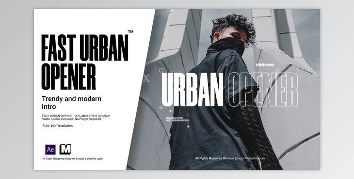 Download Fast Urban Opener (Videohive 25367334) - AE Project
