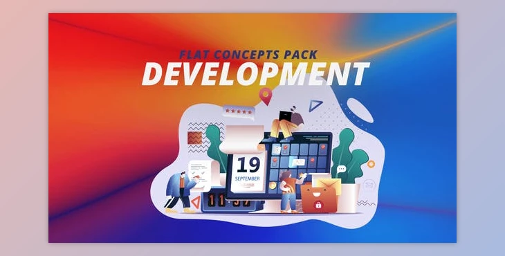 Download evelopment - Flat Concept (Videohive 30816701) - AE Project