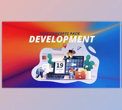 Download evelopment - Flat Concept (Videohive 30816701) - AE Project