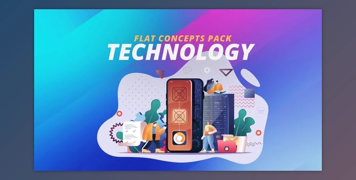 Download Technology - Flat Concept (Videohive 30816909) - AE Project