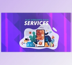 Download Services - Flat Concept (Videohive 30816901) - AE Project