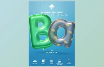 Download Balloon Text <span class='badge badge-warning'>Effect</span> – Premium Collection GraphicRiver-30379499