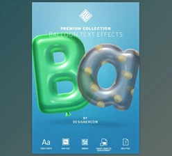 Download Balloon Text Effect – Premium Collection GraphicRiver-30379499