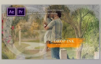 Download Ink Drop Romantic <span class='badge badge-warning'>Media</span> Opener (Videohive 30586461) - PR Project