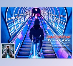 Download Canva Cyberpunk Photoshop Action CreativeMarket-5819597