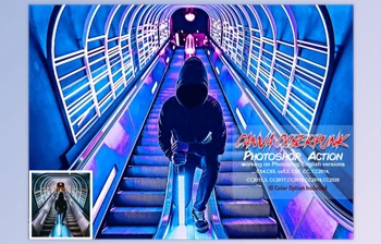 Download Canva Cyberpunk <span class='badge badge-warning'>Photoshop</span> Action CreativeMarket-5819597