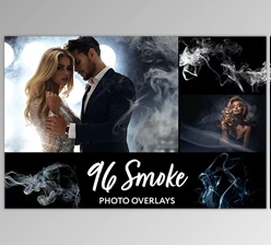 96 Realistic Smoke Photo Overlays – GraphicRiver 27028282