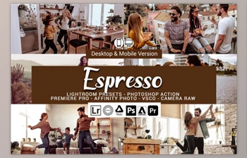 Download Espresso Presets, <span class='badge badge-warning'>Photoshop</span> actions by DreamColor