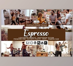 Download Espresso Presets, Photoshop actions by DreamColor