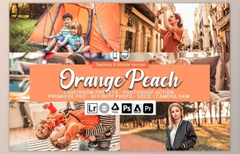Download Orange Peach <span class='badge badge-warning'>Presets</span> CreativeMarket-5698213