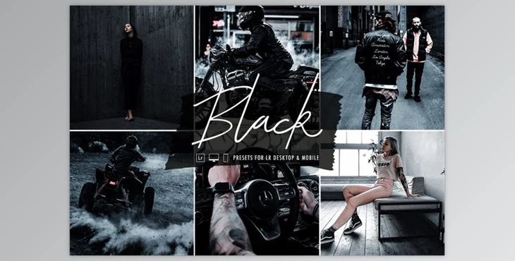 Download Black Lightroom Preset Collection CreativeMarket-5832681