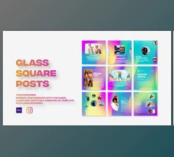 Download Glass Square Posts (Videohive 30268869) - AE Project