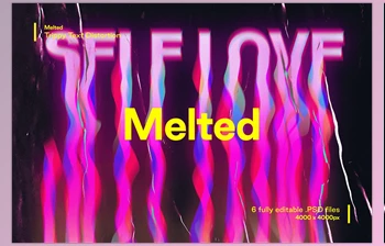 CreativeMarket – Melted – Trippy Text <span class='badge badge-warning'>Distortions</span> 5194163