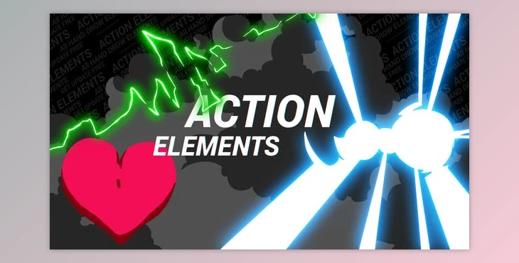 Download 2D Action Elements Pack (Videohive 22531304) - AE Project