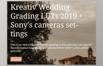 Download <span class='badge badge-warning'>Kreativ</span> <span class='badge badge-warning'>Wedding</span> Grading LUTs 2019 + Sony’s cameras settings
