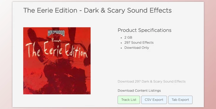 Download The Eerie Edition – Dark & Scary Sound Effects