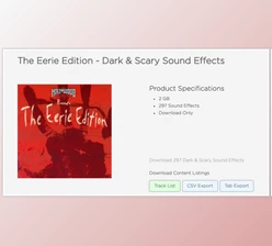 Download The Eerie Edition – Dark & Scary Sound Effects