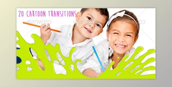 Download Cartoon Transitions Pack (Videohive 7540016) - AE Project