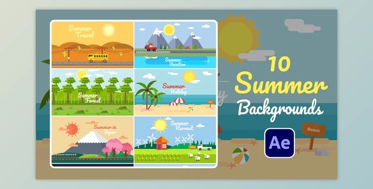 Download Summer Background | After Effects (Videohive 30443972) - AE Project