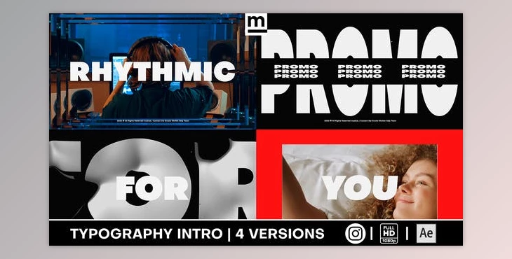 Download Rhythmic Typography Promo (Videohive 29300383) - AE Project