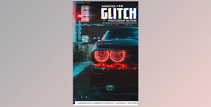 Download Animated Glitch 2 – Photoshop Action GraphicRiver-30818518