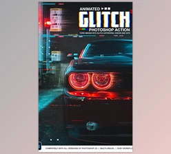 Download Animated Glitch 2 – Photoshop Action GraphicRiver-30818518