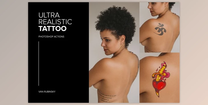 Download Ultra Realistic Tattoo Photoshop Act CreativeMarket-5830201 (ATN)
