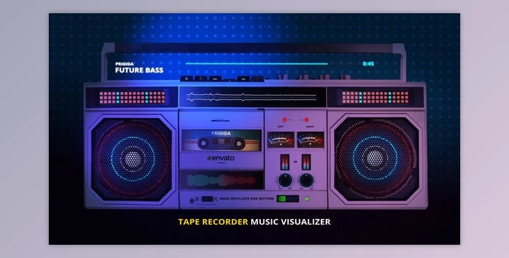 Download Tape Recorder Music Visualizer (Videohive 23183638) - AE Project