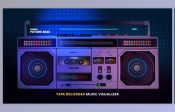 Download Tape <span class='badge badge-warning'>Recorder</span> Music Visualizer (Videohive 23183638) - AE Project