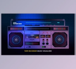 Download Tape Recorder Music Visualizer (Videohive 23183638) - AE Project