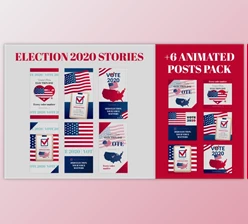 Download Election Stories and Posts Pack (Videohive 29042680) - PR Project