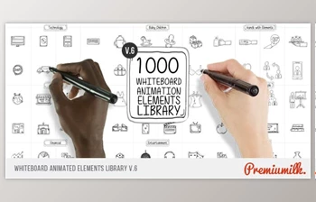 Download Whiteboard Animated Elements <span class='badge badge-warning'>Library</span> (Videohive 13745607) - AE Project