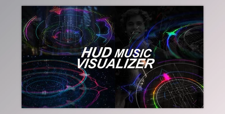 Download HUD Music Visualizer (Videohive 18675723) - AE Project