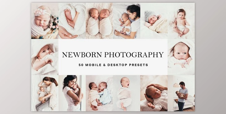 Download 50 Newborn Baby Lightroom Presets CreativeMarket 4671483