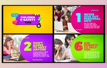 Download Children E Safety Tips - <span class='badge badge-warning'>Kids</span> Education (Videohive 30470989) - AE Project