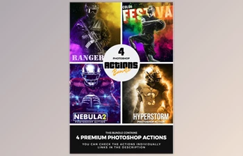 Download <span class='badge badge-warning'>4</span> Photoshop Actions Bundle – Mar21 GraphicRiver-31010091