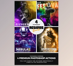 Download 4 Photoshop Actions Bundle – Mar21 GraphicRiver-31010091