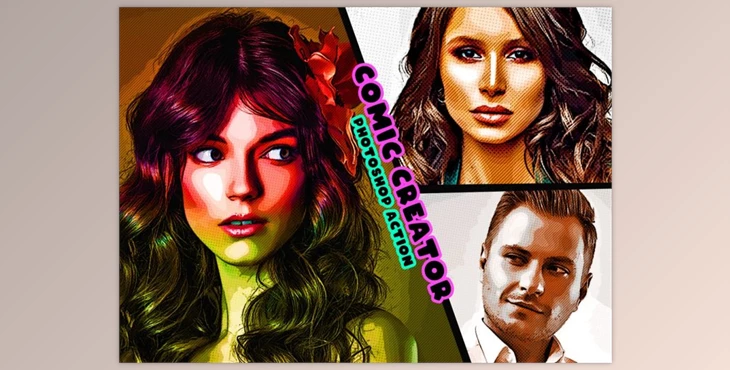 Download Comic Creator Photoshop Action CreativeMarket-5895627