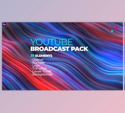 YouTube Channel Broadcast Pack 37 Elements (Videohive 28418575)